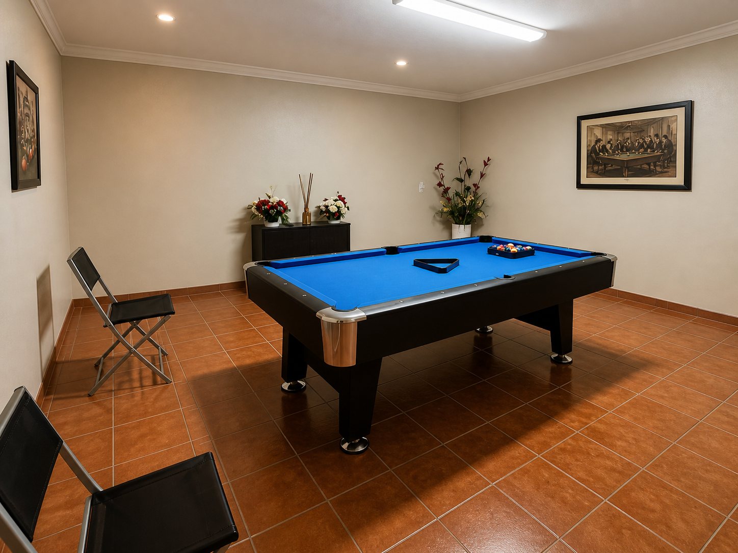 Billiards room at CM135 villa